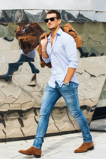 Light Sky Blue Shirt For Men
